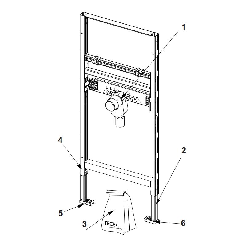 TECE Unterputz-Geruchsverschluss UP-Siphon 9.820.070 von Dallmer - Bild 3