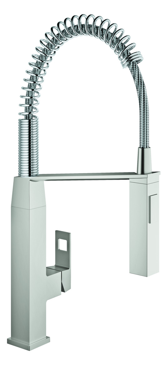 GROHE Spültischbatterie Eurocube mit Profibrause supersteel 31395DC0 - Bild 1