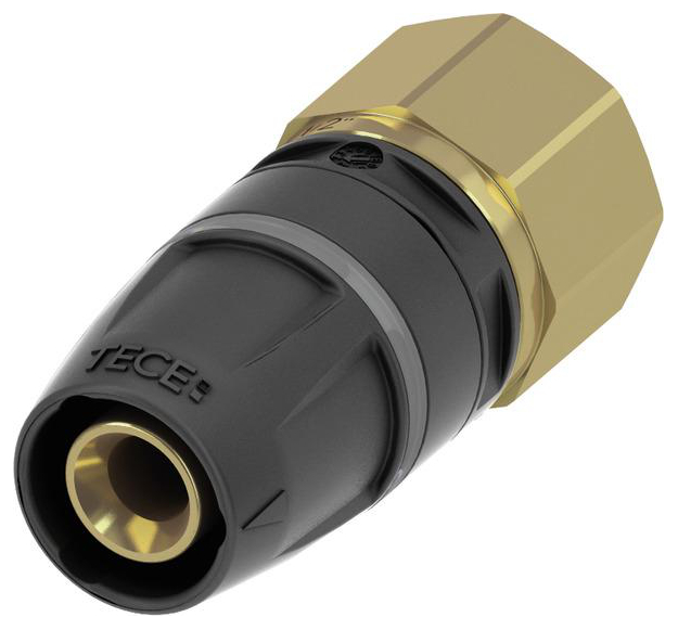 TECElogo-Push Übergangsmuffe 16 mm x 1/2'' IG Messing 8610002 - Bild 1