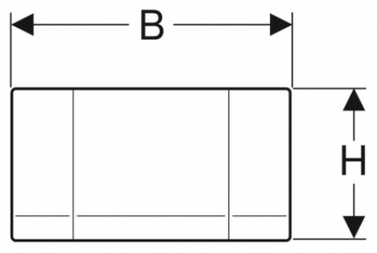 Geberit Highline Betätigungsplatte aus Edelstahl verschraubbar 115.151.00.1 - Bild 2