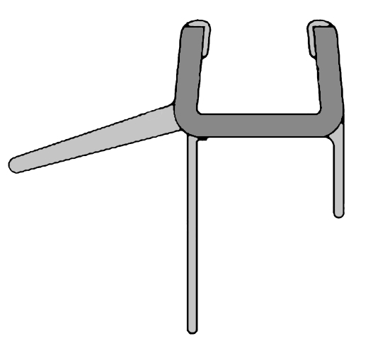 Duka Abtropfdichtung Schwenk-Pendeltüren ESG 6mm Länge 1000mm - Bild 1