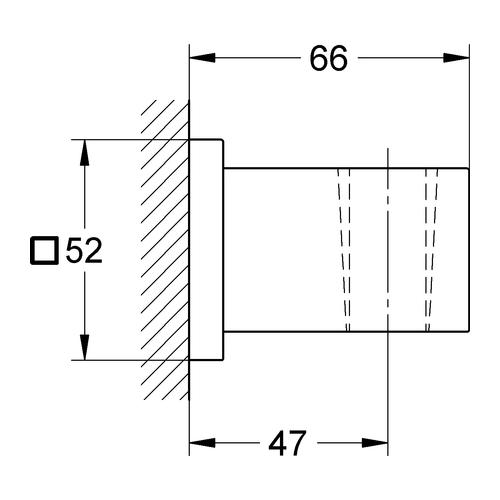 Grohe Wandbrausehalter Euphoria Cube chrom 27693000 - Bild 3