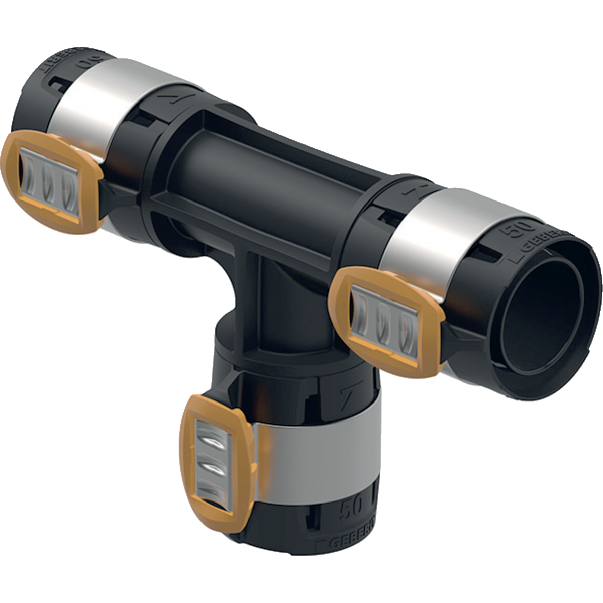 Geberit FlowFit T-Stück egal d=50mm PPSU 620.085.00.1 - Bild 1
