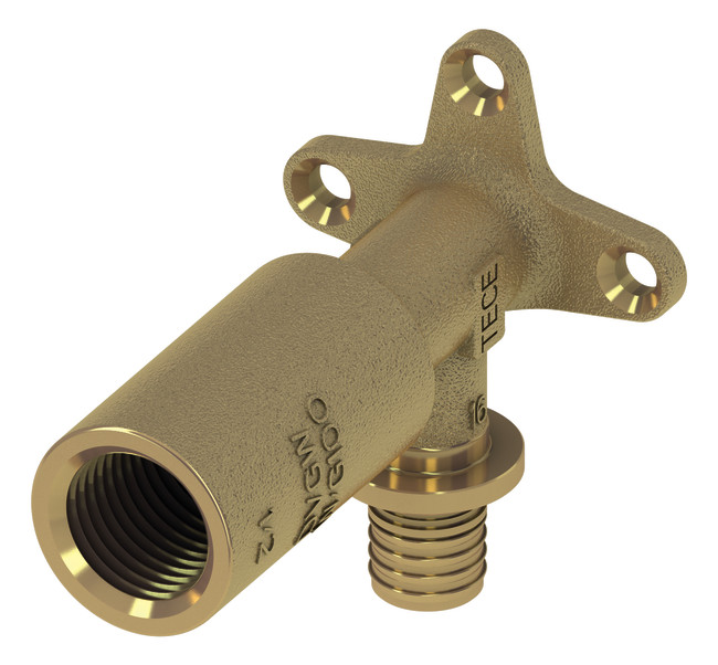 TECEflex Wandscheibe lang Dim. 16 x Rp 1/2'', Siliziumbronze 708614 - Bild 1