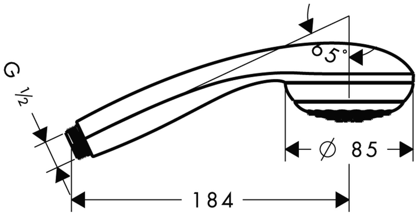 Hansgrohe Handbrause Crometta 85 Vario verchromt 28562000 - Bild 2