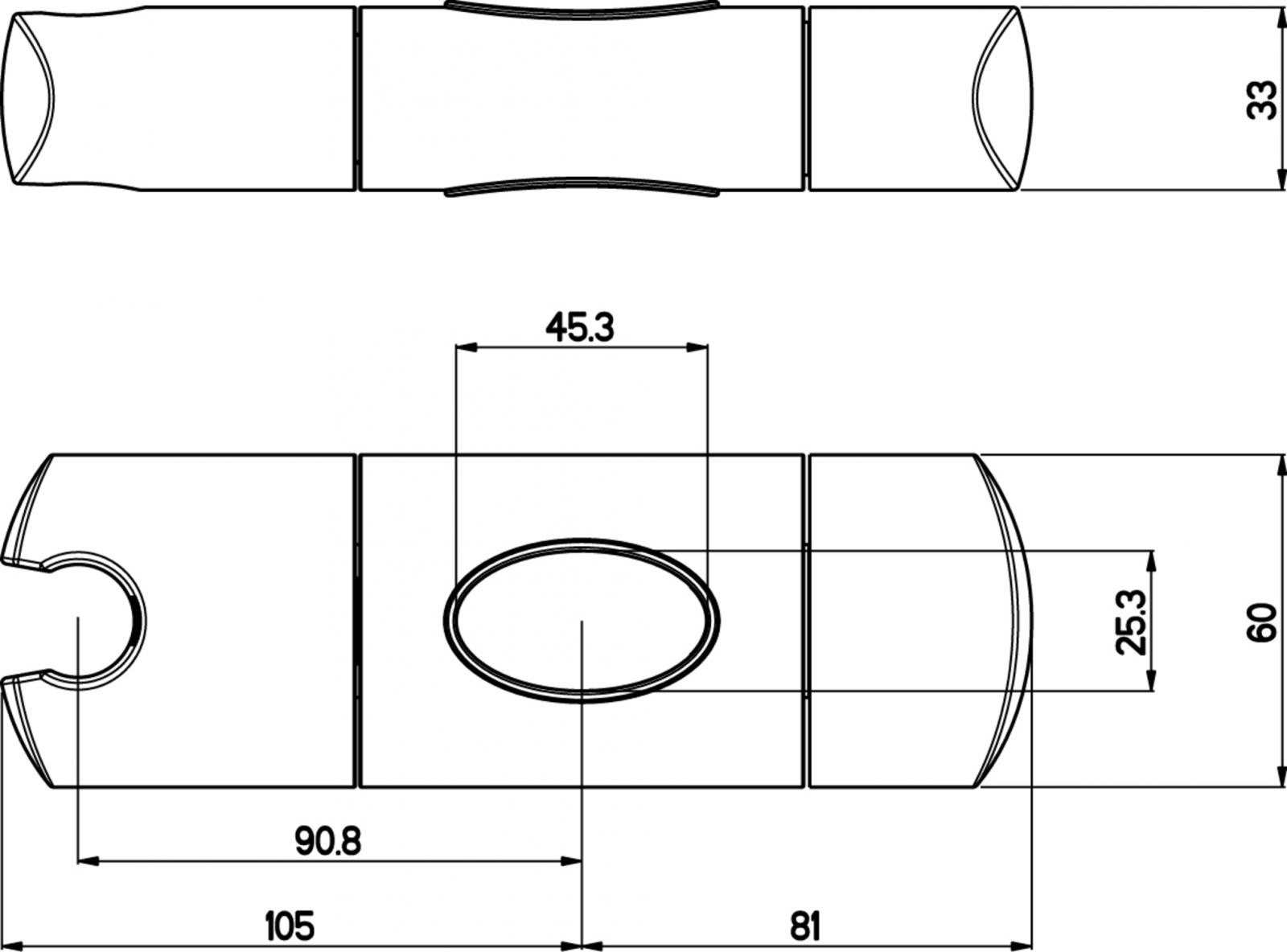 Nikles Gleiter Space für Brausegarnitur verchromt NIKSPABGG - Bild 2