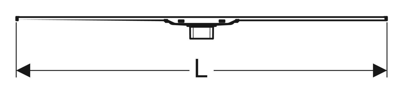 Geberit Duschrinne CleanLine20 Länge 30-130 cm aus Edelstahl gebürstet, poliert 154.451.KS.1 - Bild 3