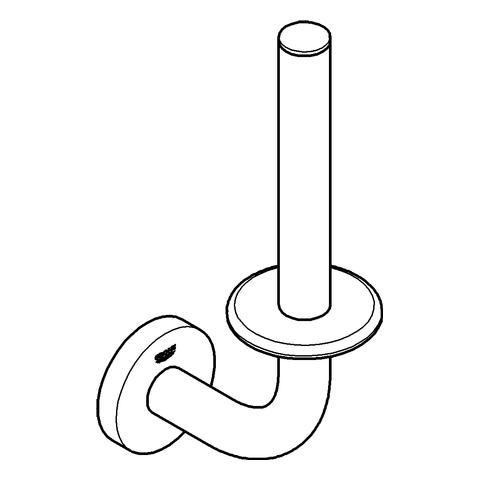 Grohe Reservepapierhalter Essentials 40385 Wandmontage Metall chrom 40385001 - Bild 2