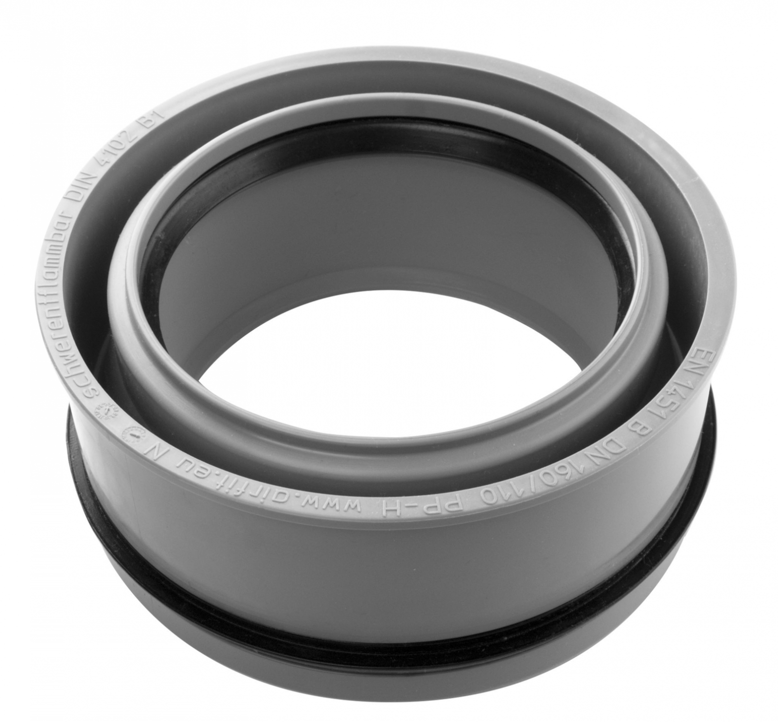 Airfit Abwasser-Innen-Reduzierstück DN 160 x 110 für HT- und KG-Rohre 160110IR - Bild 1