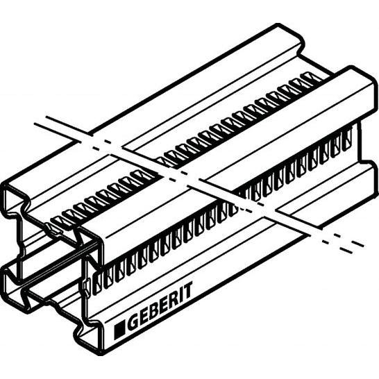 Geberit GIS Profil 3,2x3,2 cm verzinkt 461.000.25.1 in Stangen je 5m (Paket 20m) - Bild 2