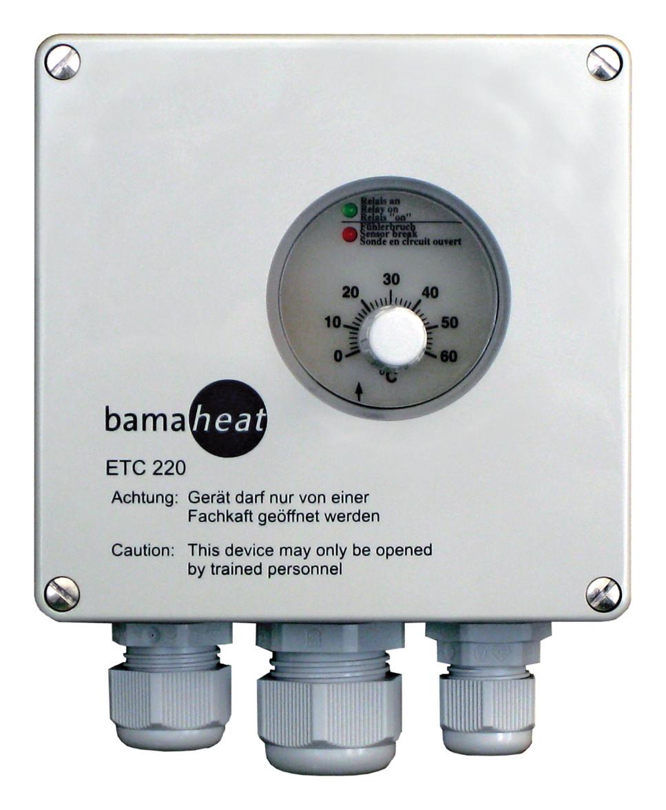 bamaheat Thermostat mit Rohranlege- und Umgebungsfühler, Wandaufbau 8000-80.00 - Bild 1