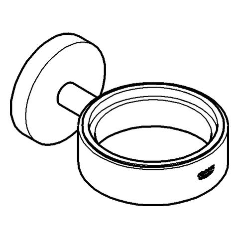 Grohe Halter Essentials 40369 für Becher Seifenschale/Seifenspender chrom 40369001 - Bild 2