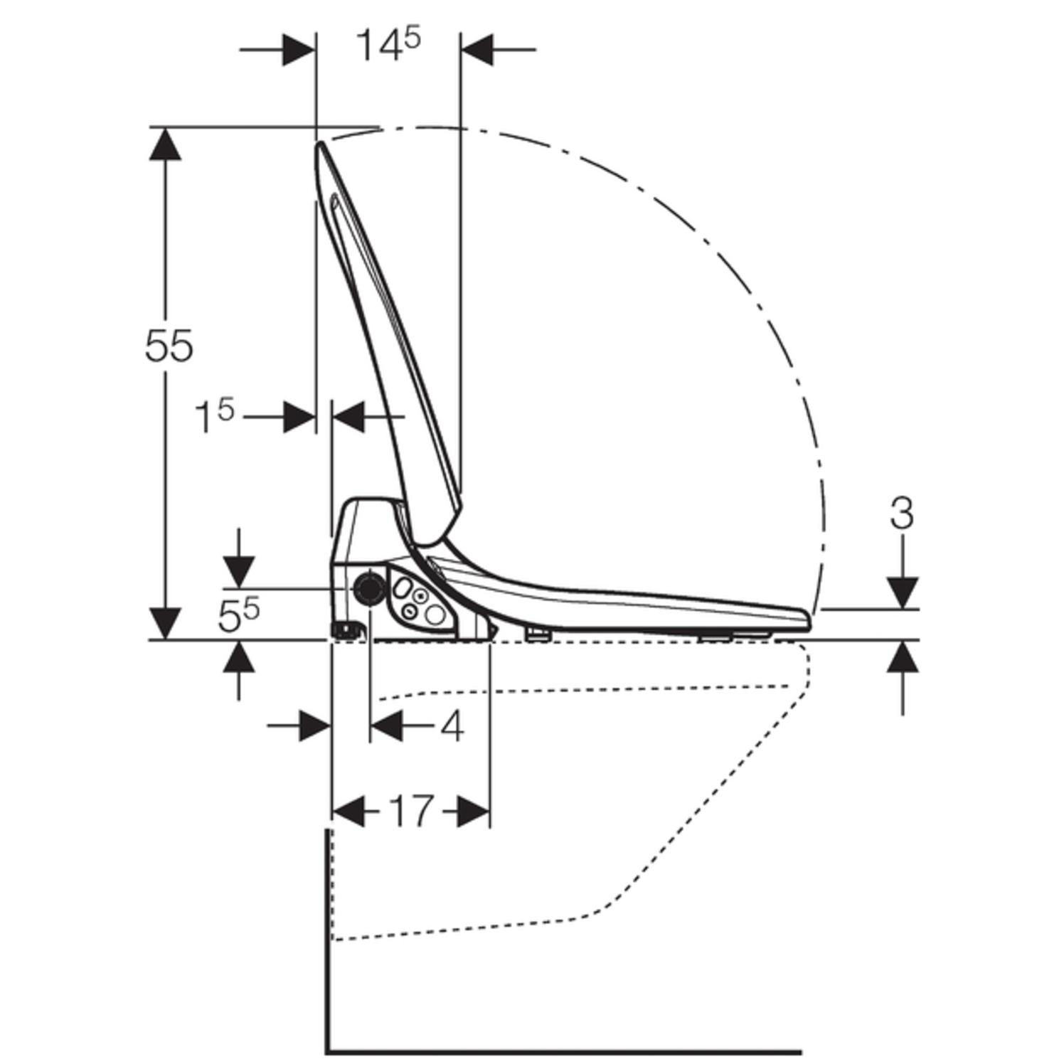 Geberit AquaClean 4000 WC-Aufsatz weiß-alpin 146.130.11.1 - Bild 3
