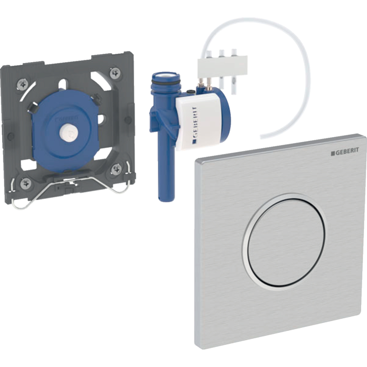 Geberit Urinalsteuerung mit pneumatischer Spülauslösung Typ 10 verchromt 116.015.KH.1 - Bild 2