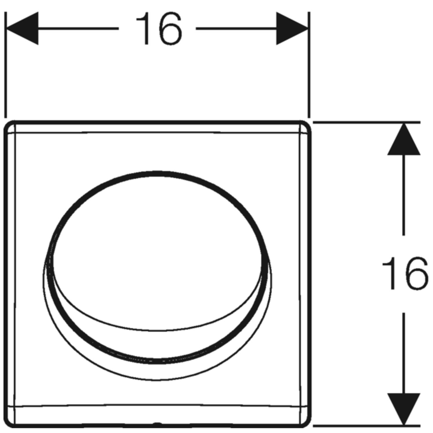 Geberit Urinal Handauslösung Basic pneumatisch weiß-alpin 115.820.11.5 - Bild 4