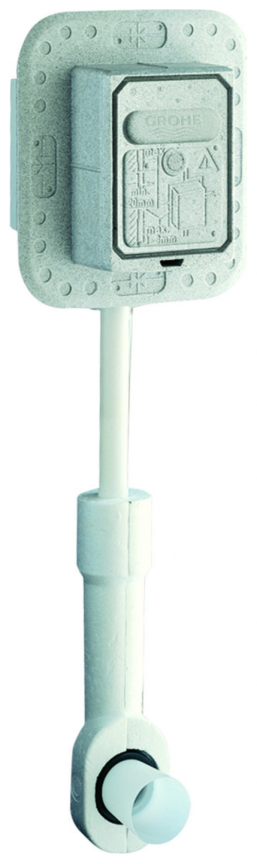 GROHE WC-Druckspüler 37153 Wandeinbau DN20 m. Vorabsperrung ohne Abdeckplatte 37153000 - Bild 1