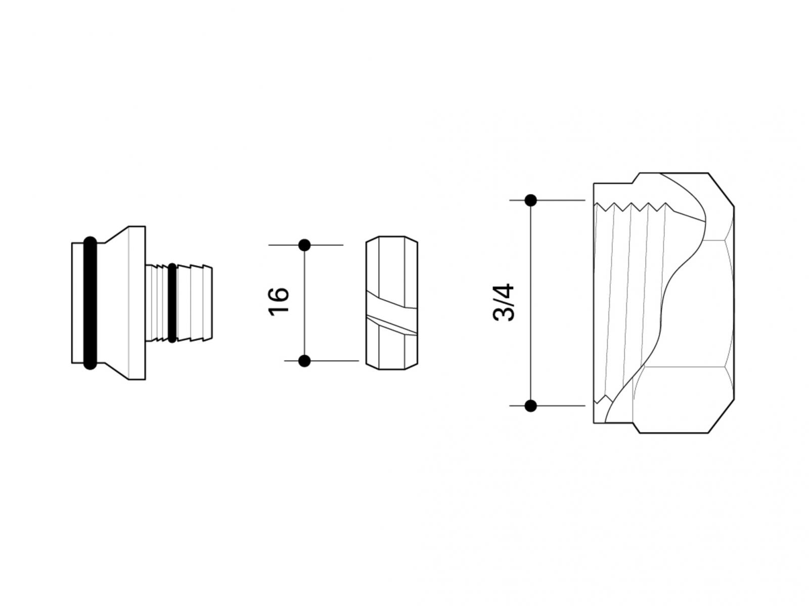 Fränkische Klemmverschraubung 16x2mm 74816103 - Bild 2