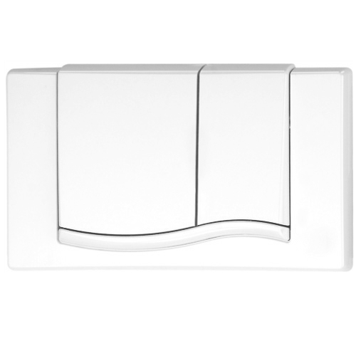 MEPAwave Betätigungsplatte 2-Mengen für UP-Spülkasten A21/E21, aus Kunststoff weiß 420501 - Bild 1