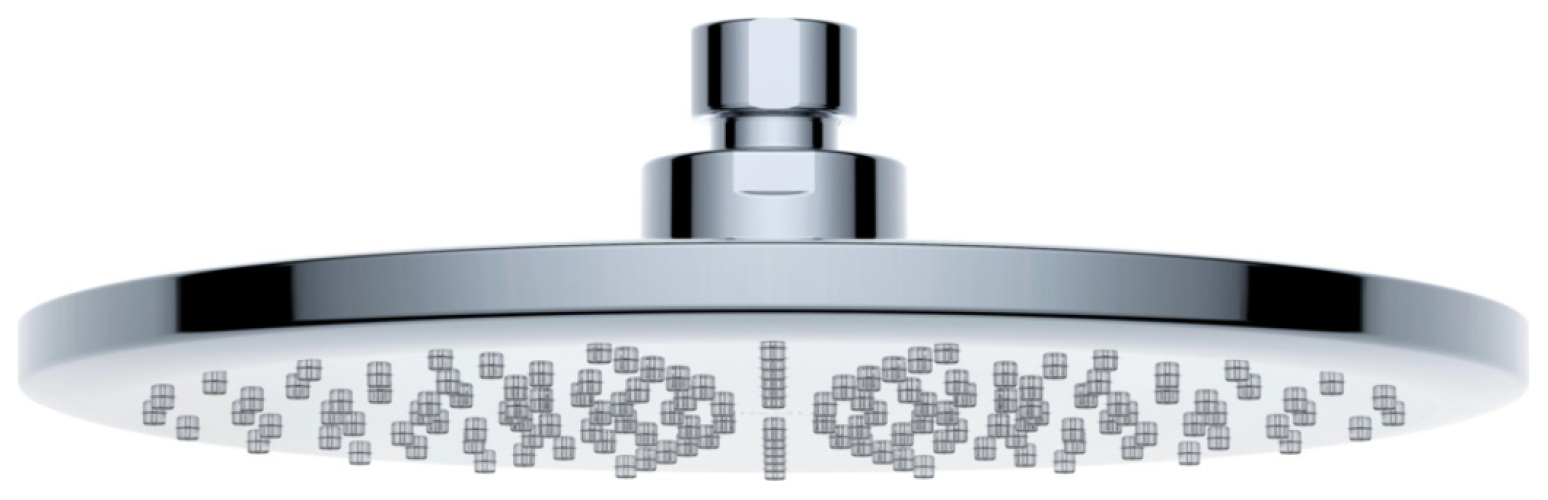 VIGOUR Kopfbrause V1 Durchmesser 200mm rund verchromt