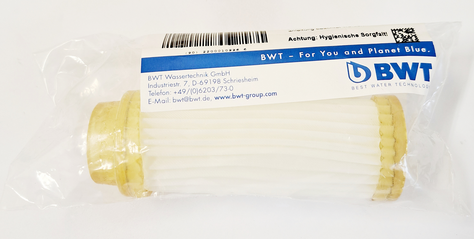 BWT Faltenfilterelement 10995E für Schutzfilter mini 1/2'' 30µm Gewebe 0,03mm - Bild 1