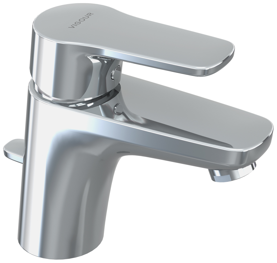 VIGOUR Einhand-Waschtischbatterie derby V3 XS Piccolo m. Ablaufgarnitur, Auslaufhöhe 70mm verchromt