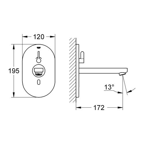 Grohe Eurosmart Cosmopolitan E für Waschtisch Infrarot chrom 36315000 - Bild 3