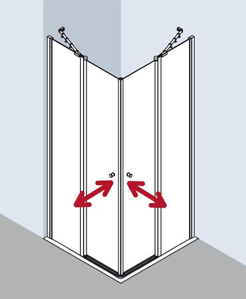 Kermi Eckeinstieg Ibiza 2000 EOR 09018 BV 870-890/1850 SIMG