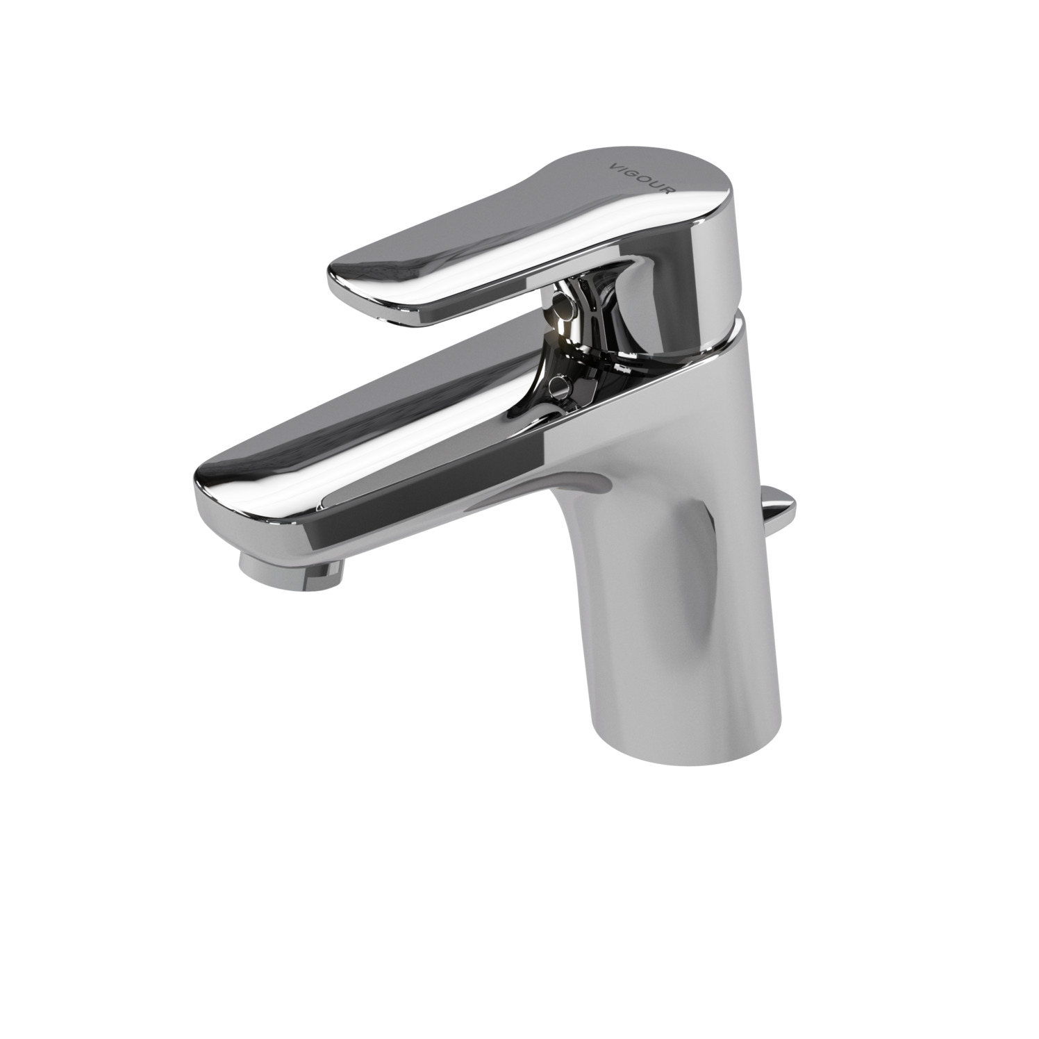 VIGOUR Einhand-Waschtischbatterie derby V3 mit Ablaufgarnitur verchromt