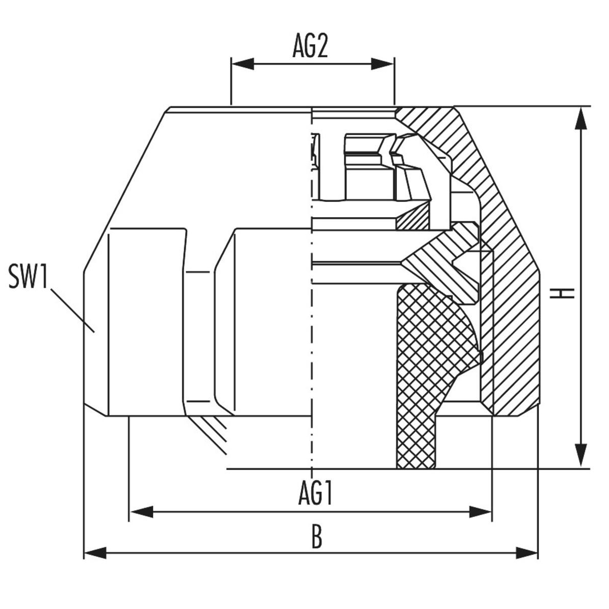 Hummel MKV-K Klemmverschraubung G 3/4 für KS-/Verbundrohr 12x2 mm, 2er Set 2862120201 - Bild 3