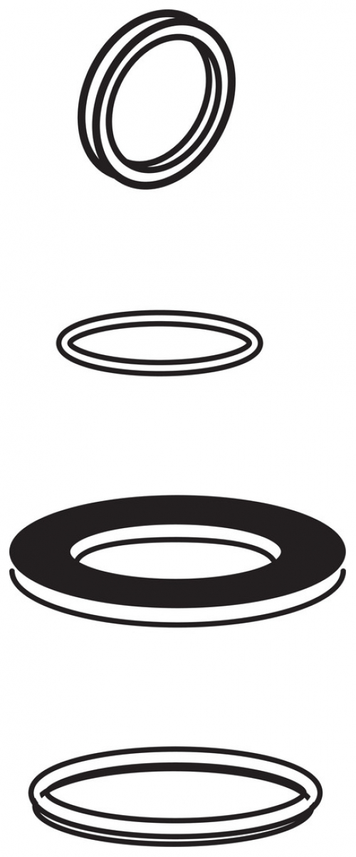 MEPA Dichtungs-Set 590744, für UP-Spülkasten Sanicontrol Typ A12/E11/E21/E31  - Bild 1