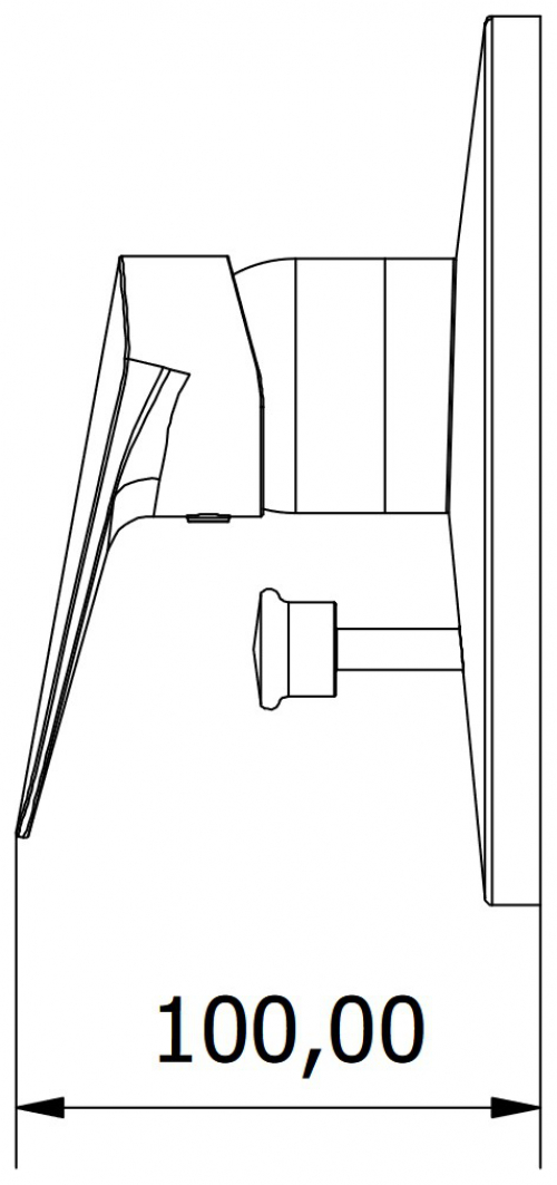 VIGOUR Farbset Badebatterie one verchromt, für Universal UP-Körper-Box VUPK - Bild 4
