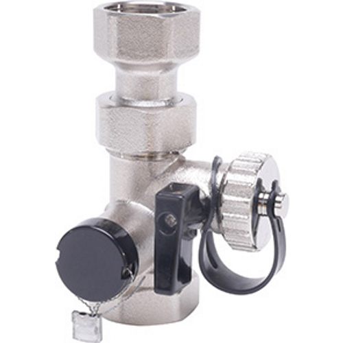 Logafix V2 Kappenventil 3/4'' x 3/4'' PN 10 aus Messing vernickelt 7738342117 - Bild 1