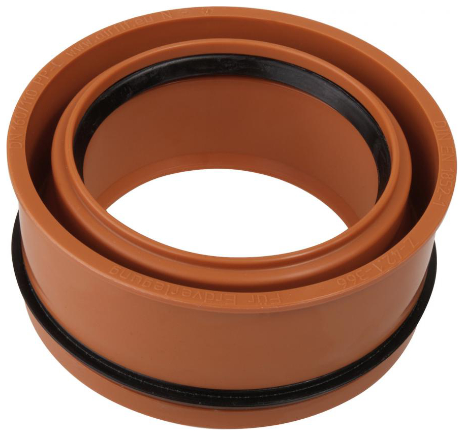 Airfit Abwasser-Innen-Reduzierstück DN 160 x 110 für KG-Rohre 160110KG - Bild 1