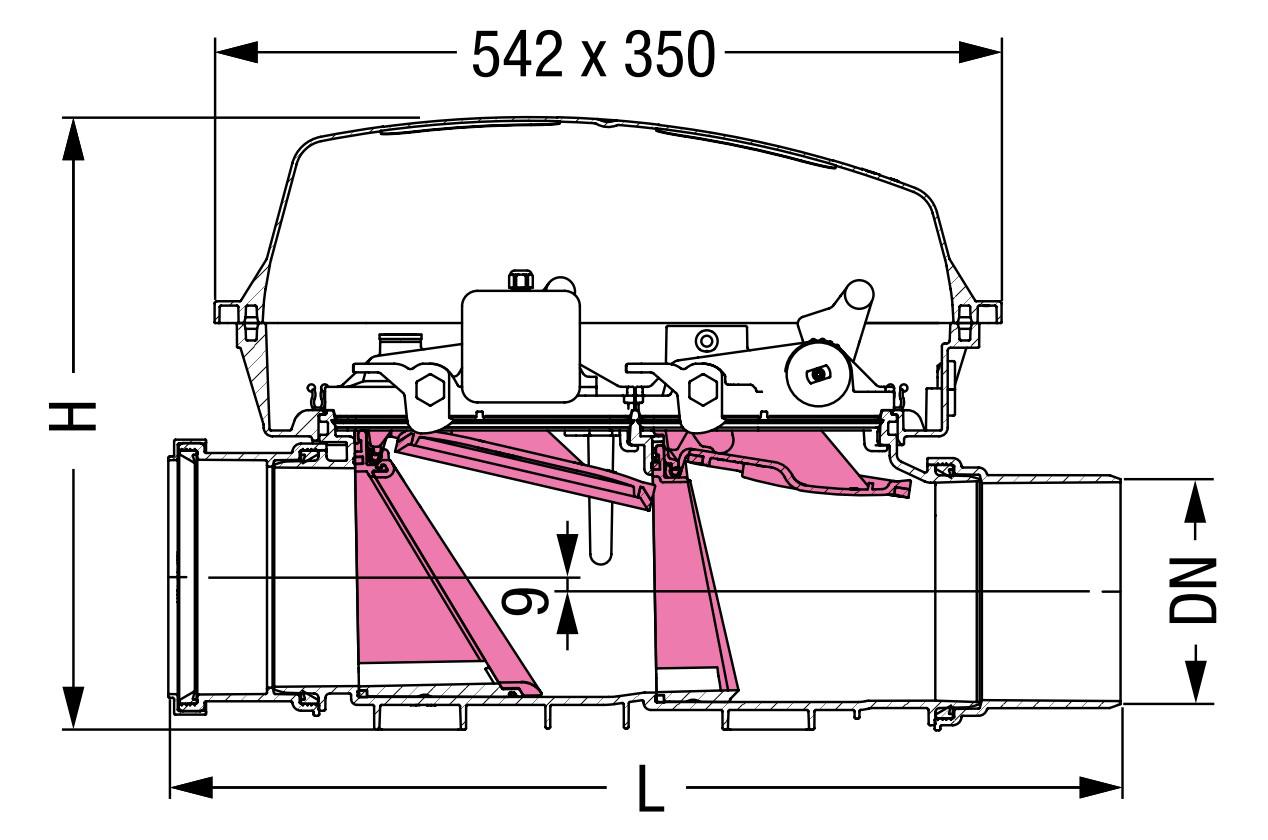 Kessel Rückstauautomat Staufix FKA Komfort DN 100 für freiliegende Leitungen 84100 - Bild 2