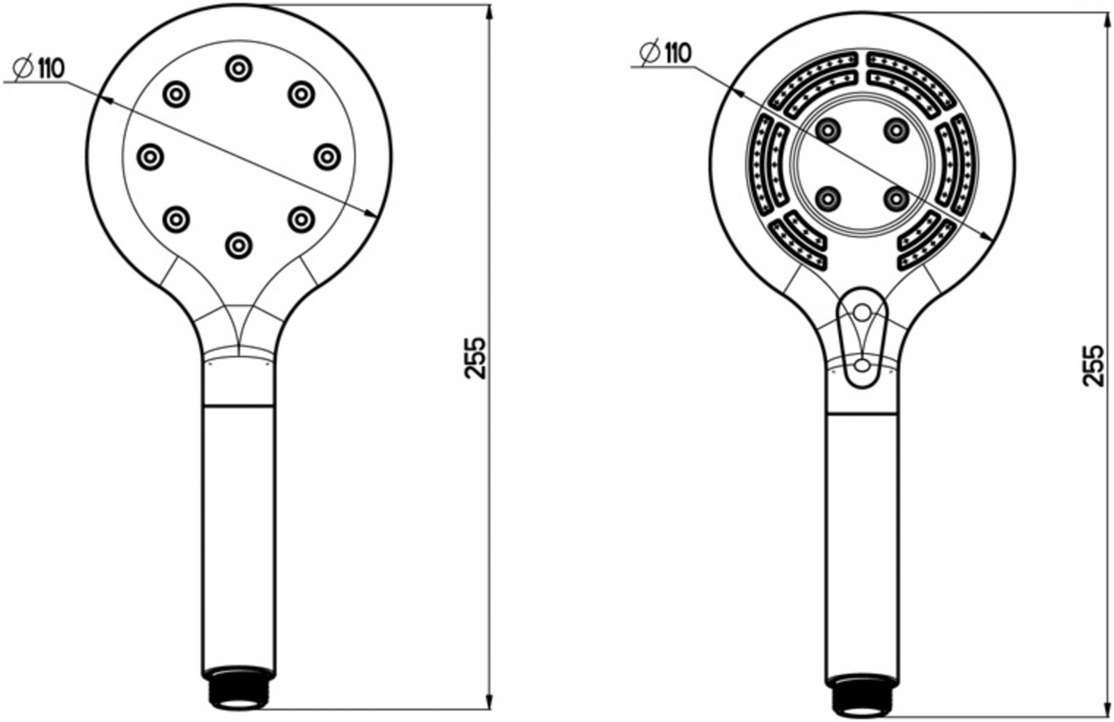 Nikles Handbrause Pearl Silk 110 2-strahlig verchromt BS1205QDN - Bild 2