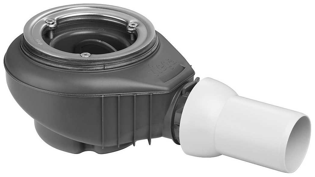 Viega Tempoplex Plus Ablauf 6968.1 Funktionseinheit DN50, Bauhöhe 90mm, Ablauf waagerecht