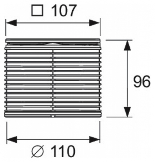 TECEdrainpoint S Rostrahmen Edelstahl 100x100 mm inklusive Designrost verschraubbar 3660009 - Bild 2