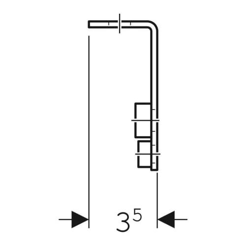 Geberit GIS Rohrhalter M8/M10 zur Befestigung von Rohrschellen 461.098.00.1 - Bild 3