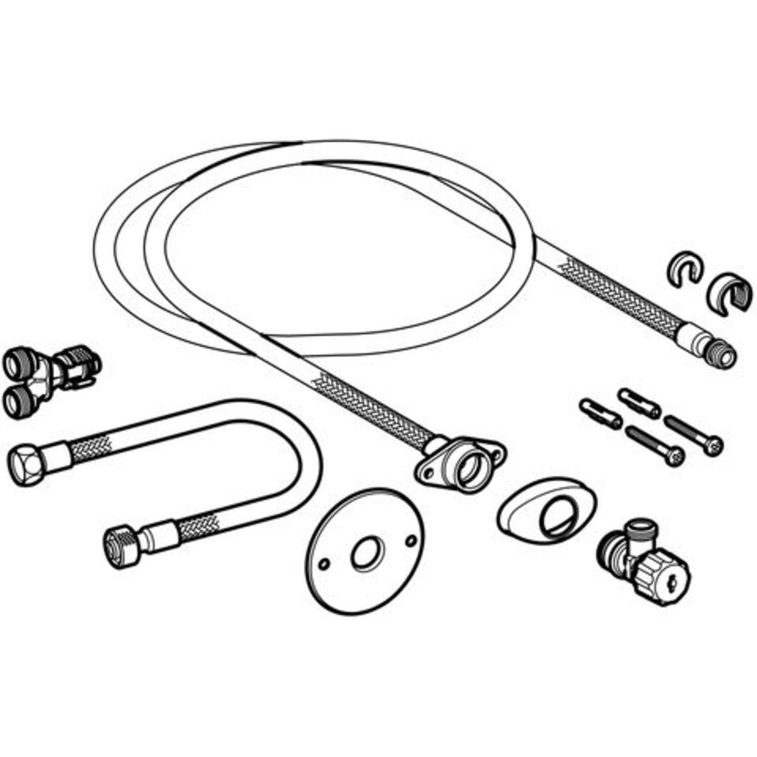 Geberit AquaClean Montage-Set für Sigma 8/12cm für Wasseranschluss 249.801.00.1 - Bild 2