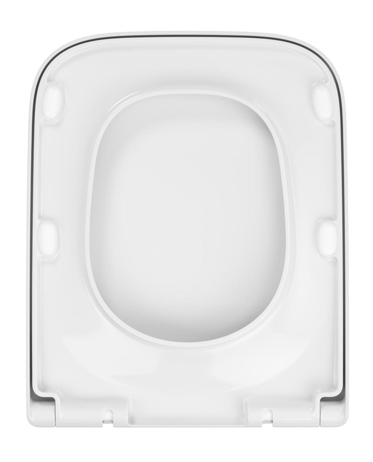 VIGOUR WC-Sitz derby V3 edge abnehmbar mit Absenkautomatik