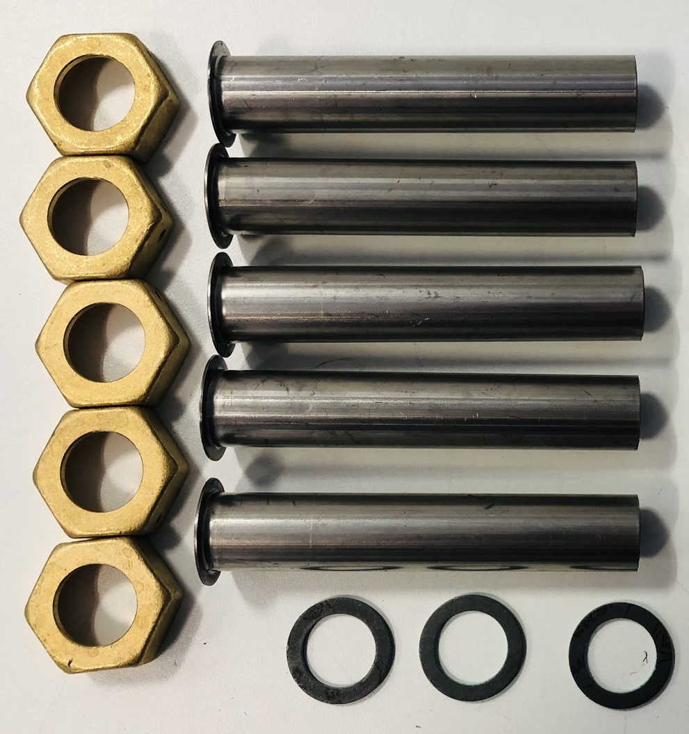 Anschlussset 22mm x 1'', 5x 120mm, Rückschlagventile und Dichtungen, für Zirkulationsset CBWZS25 - Bild 1