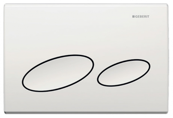 Geberit Kappa20 Betätigungsplatte 2-Mengen-Spülung weiß-alpin 115.228.11.1 - Bild 1