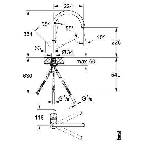 Grohe Einhand Spültischbatterie Concetto chrom 31132001 - Bild 3