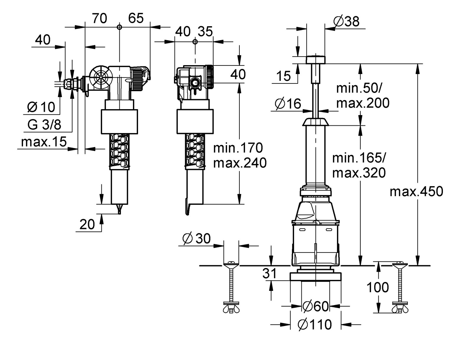 GROHE Servo-Set Austauschgarnitur 43907PI0 - Bild 2