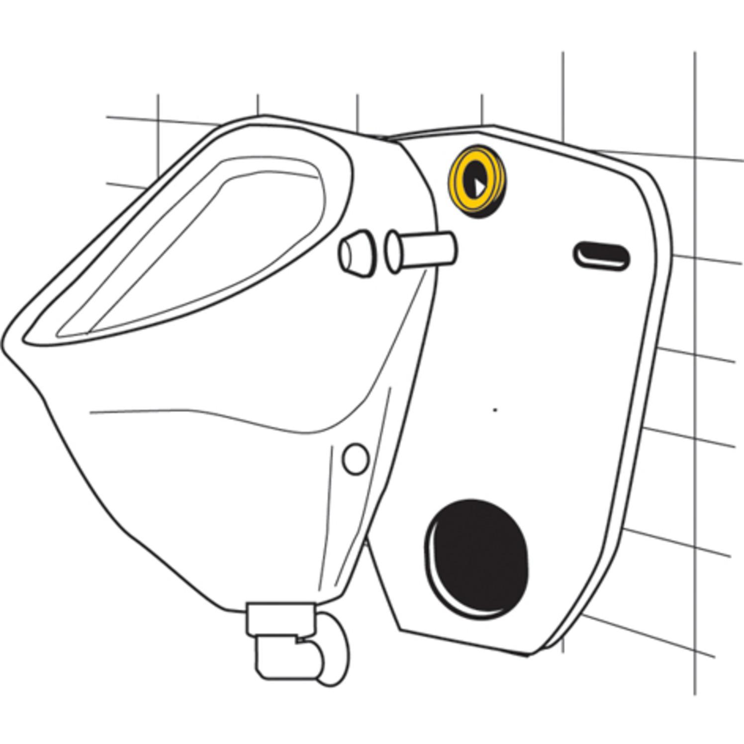 Urinal-Einlaufgarnitur DN 15 (1/2'') Eingang hinten Befestigung verdeckt - Bild 3