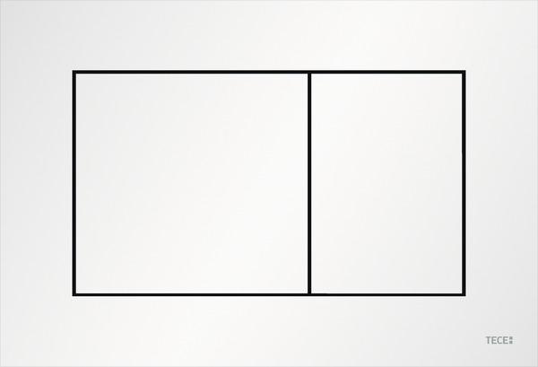 TECEnow WC-Betätigungsplatte 2-Mengen-Technik aus Kunststoff weiß matt 9240417 - Bild 1