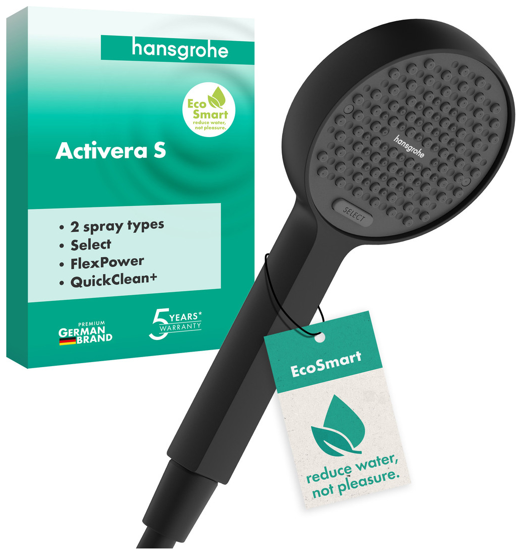 Hansgrohe Handbrause Activera Select S 95 2jet EcoSmart schwarz matt