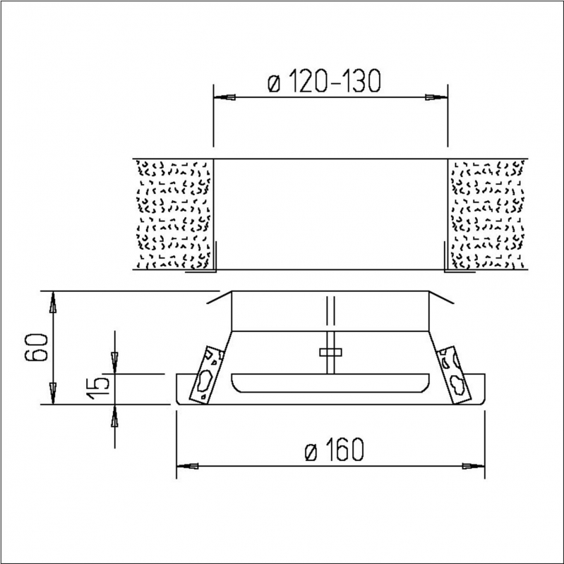 Helios Metall-Tellerventil MTV 125 pulverbeschichtet DN 125 mm nicht brennbar 8870 - Bild 2