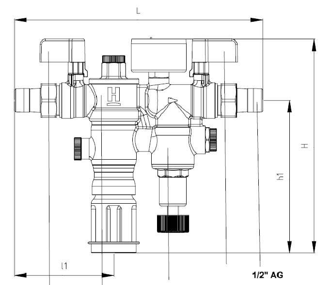 Cillit Heizungs-Füll-Block SoluTECH HF 51951 Anschlussgrösse 1/2''