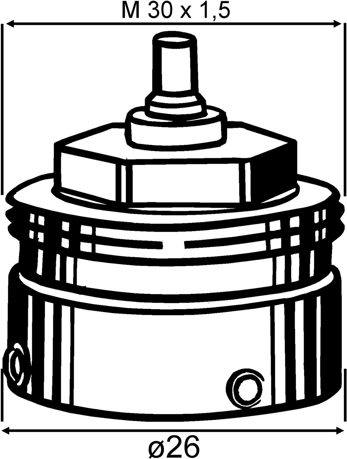 Heimeier Adapter an Danfoss RAVL Thermostatventile 9700-24.700 - Bild 3